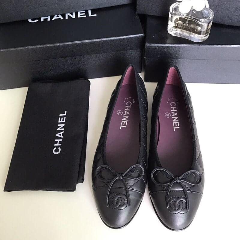 chanel ballet flats size 40